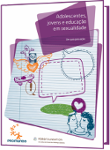 capa do caderno temtico Adolescentes, jovens e educao em sexualidade