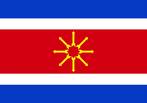 Bandeira do municpio de Indianpolis - PR.