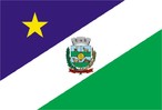 A Bandeira de Guarapuava foi criada pela Irm Maria Auxiliadora P. Marcondes e adotada em 22 de novembro de 1965. Em 1999, foi reformulada de acordo com a Lei n 860/99. A Bandeira  de forma retangular, nas cores azul, branca e verde. Possui dois campos iguais em forma de tringulos retngulos escalenos, o superior azul e o inferior verde, separados por uma faixa em branco. A primeira faixa, azul celeste, simboliza a f crist. Contm a estrela de Belm, smbolo da proteo da Virgem a Guarapuava, espargindo raios da luz da cincia, da cultura e da civilizao. Na faixa superior est presente a estrela de Belm, com cinco pontas e na cor amarela. A estrela simboliza a luz da cincia, cultura e civilizao. A faixa central carrega o Braso de Armas do Municpio, representando o Governo Municipal.