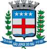 Adotou-se o escudo de formato "santico" (tambem chamado francs moderno) por ser o que mais se adapta as peas honorficas, permitindo melhor harmonia no conjunto e maior amplitude em sua execuo.  A cruz de So Jorge, em esmates goles (vermelho), posta em campo de prata, evoca o Santo Padroeiro e Orago da Capela: So Jorge. As Quatro Estrelas de prata, posta no chefe do estudo, representam os quatro pioneiros (funda dores) do municpio: Osvaldo Marcondes Barbosa, Ibraim Euclides Rodrigues, Fioravante Granzotto e Famlia Sossai.  A Faixa sinuosa, em esmalte blau, ondada de prata, na ponta do escudo, lembra o Rio Iva, grande afluente do Rio Paran. A coroa mural de cinco torres visveis, em metal prata que em cima o escudo do Braso de Armas do municpio de So Jorge do Iva,  privativa de cidades (no capitais). Os dois suportes, representados por um ramo de soja, frutificado,  destra; e um ramo de caf, frutificado,  sinestra, ambos em sua cor lembram as pricipais culturas agrcolas do municpio. No listel, em esmalte blau, na parte inferior do escudo, vem gravado o topnimo So Jorge do Iva, em metal prata e em caracteres maiscula do tipo "Franklin Gothic".  Na Parte em flmula,  destra, a abreviatura cronolgica; "22/04/1949" em metal prata que indica a data de fun- dao do municpio; e na parte flmula,  sinistria, a abreviatura cronolgica "8/12/1955" tambem em metal prata, indica a data da instalao do municpio de So Jorge do Ivai. 